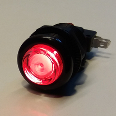 BOTÓN LUMINOSO RGB LENTO CON MARCO NEGRO