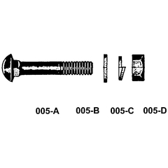Tornillos cabeza redonda de 3/16" x 1"3/4