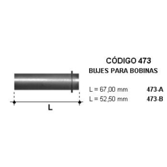 Buje para bobina  CORTO   W-B-D y G  (c/pollera)