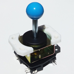 PALANCA C/MICROSWITCH EJE EXTRALARGO BOLITA CELESTE
