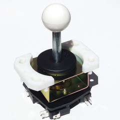 PALANCA C/MICROSWITCH EJE EXTRALARGO BOLITA BLANCA